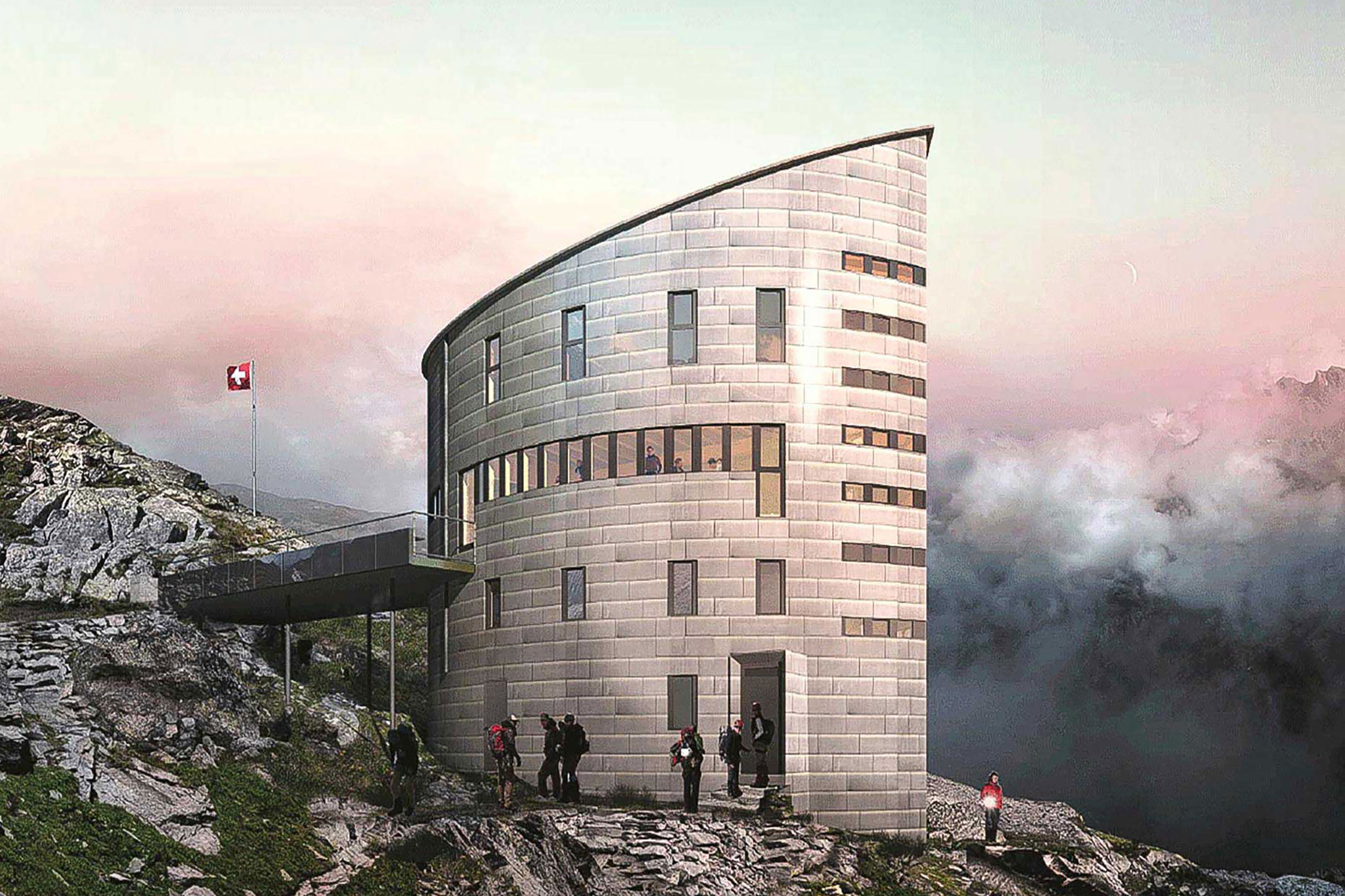 Cabane du Vélan: das Siegerprojekt «Prenez de la hauteur» von Savioz Fabrizzi architectes.