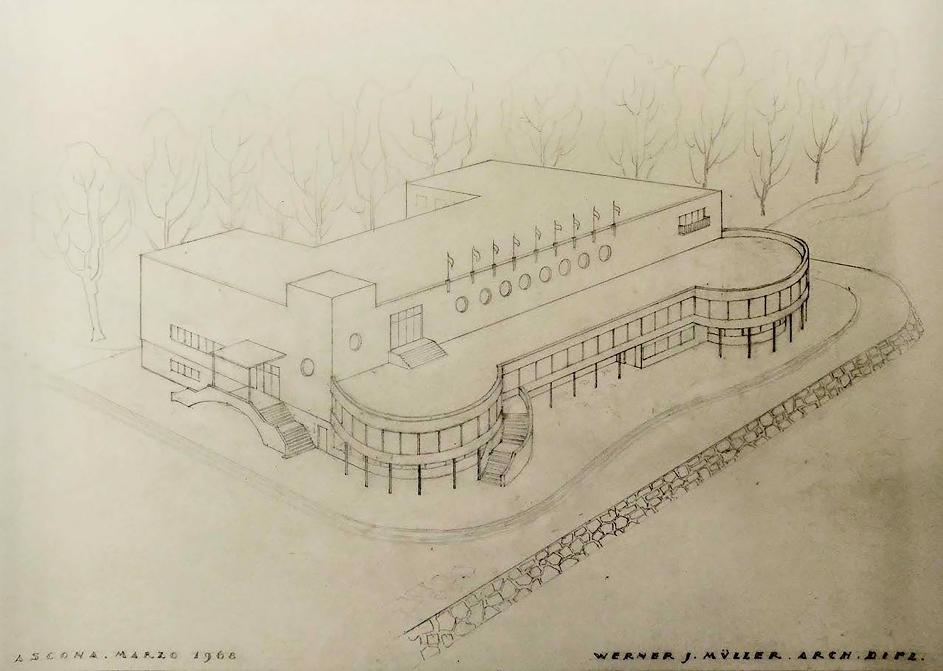 Progetto di Werner Müller, 1968.