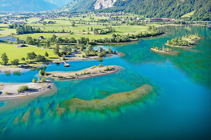 Delta de la Reuss après remblayage.