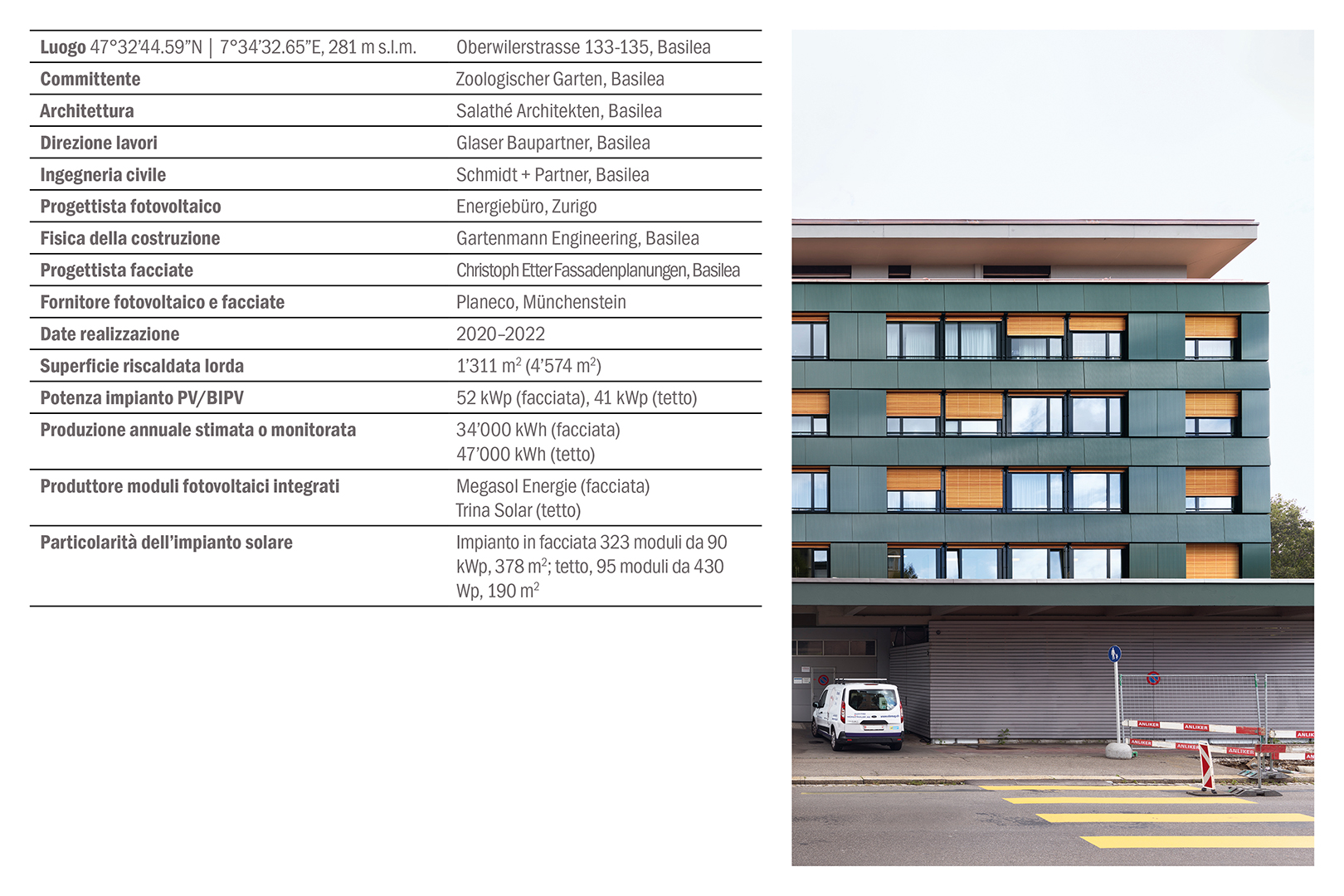 Risanamento edificio abitativo, Basilea. Scheda introduttiva