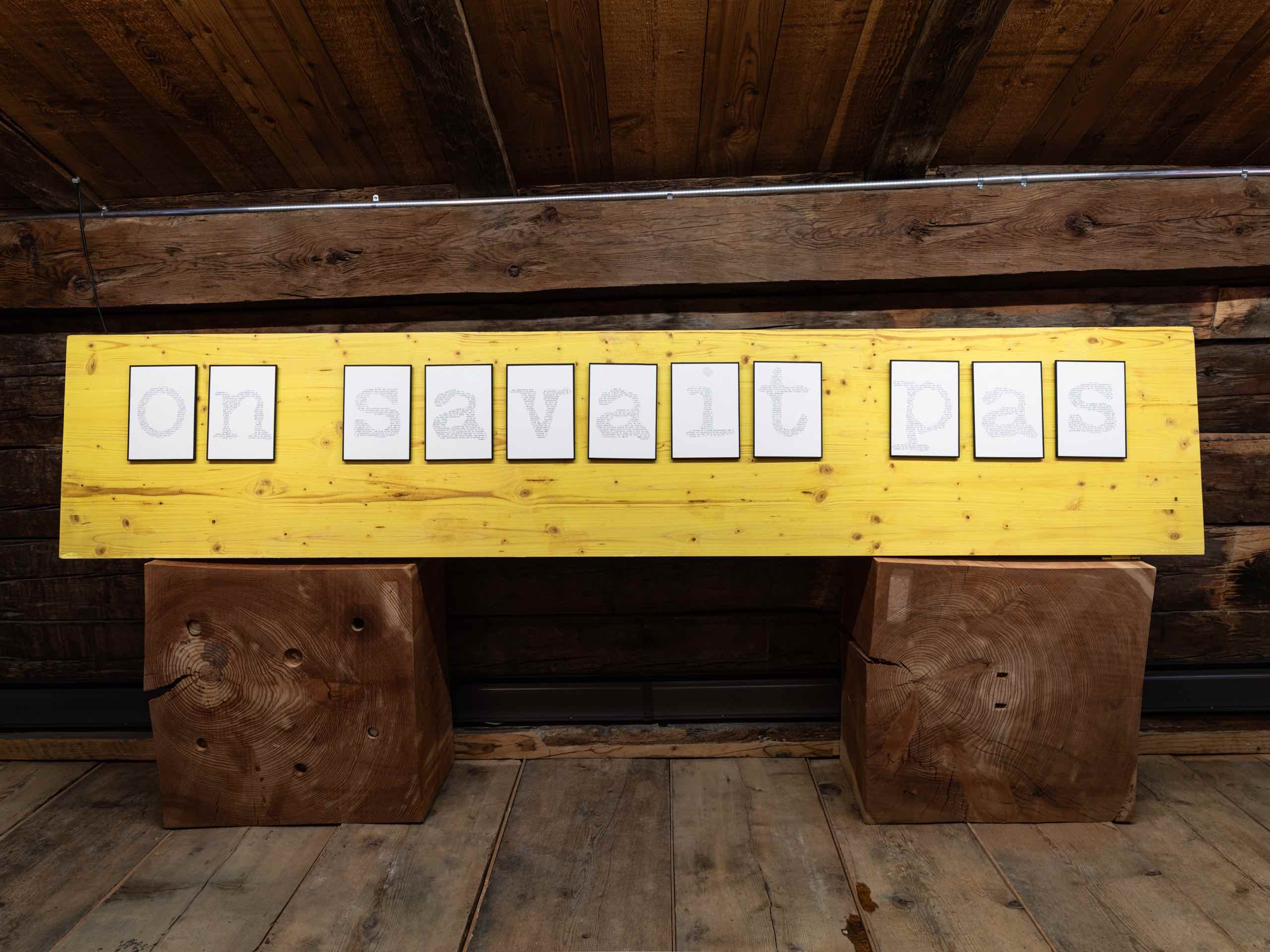 Botyre/Ayens (VS): Musée valaisan des Bisses : installation de Thierry Raboud, On savait pas