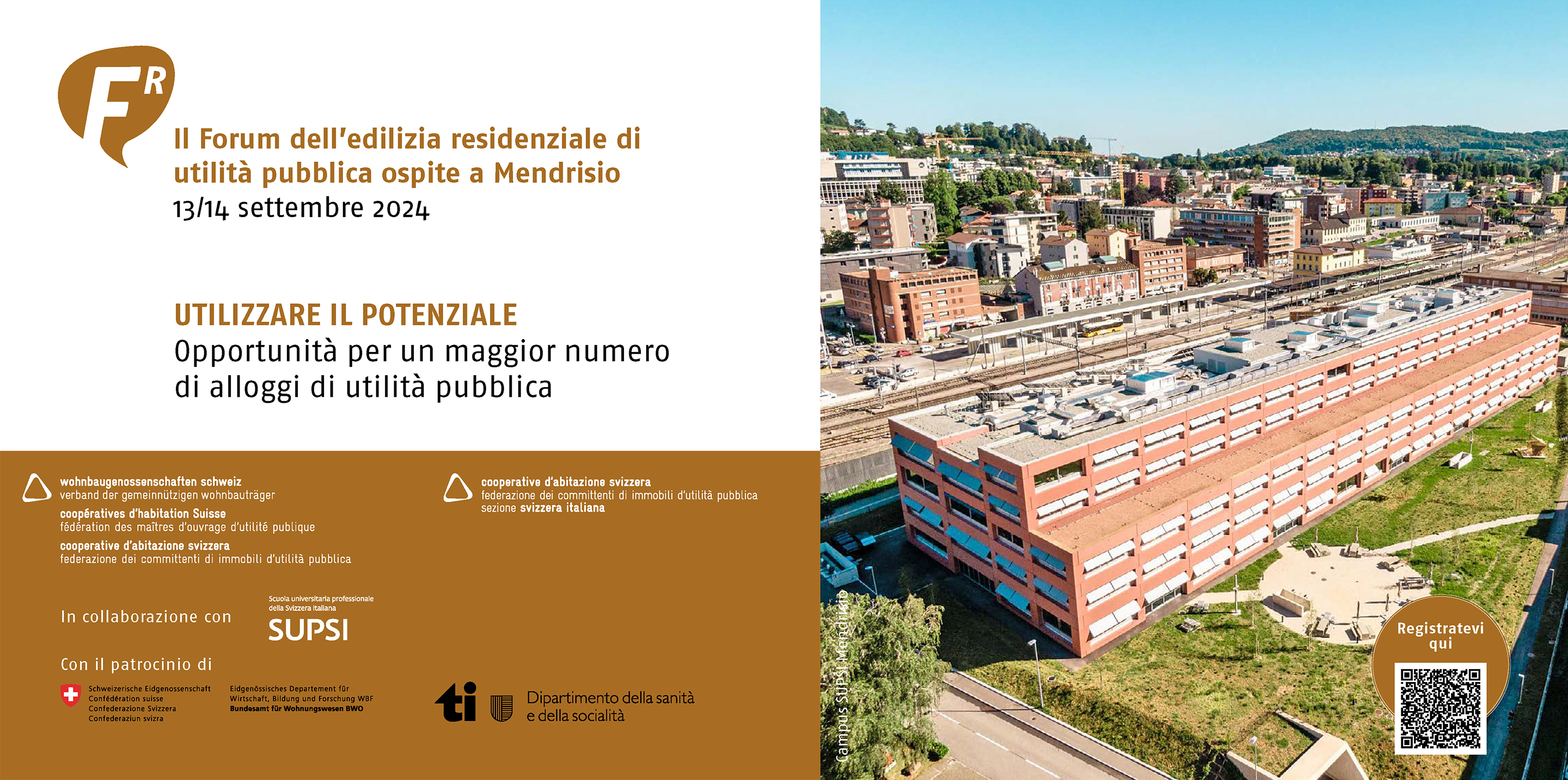 Forum dell'edilizia residenziale di utilità pubblica ospite a Mendrisio