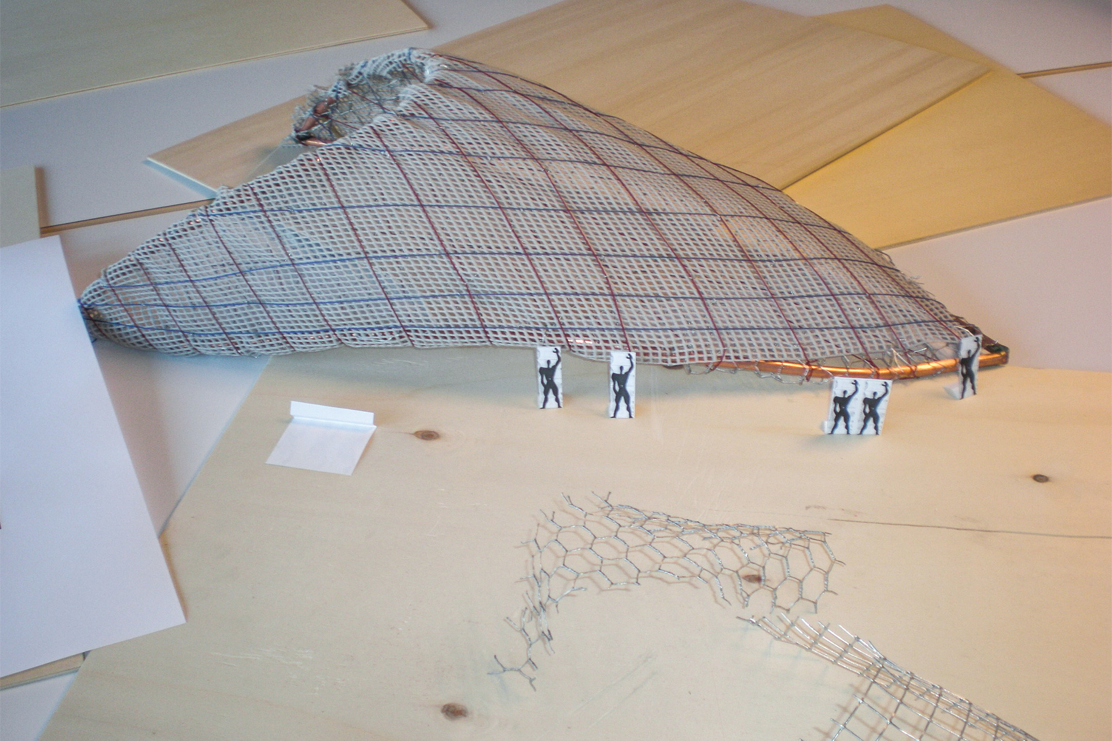 Modello strutturale realizzato da Aurelio Muttoni per il progetto architettonico di Berger e Anziutti