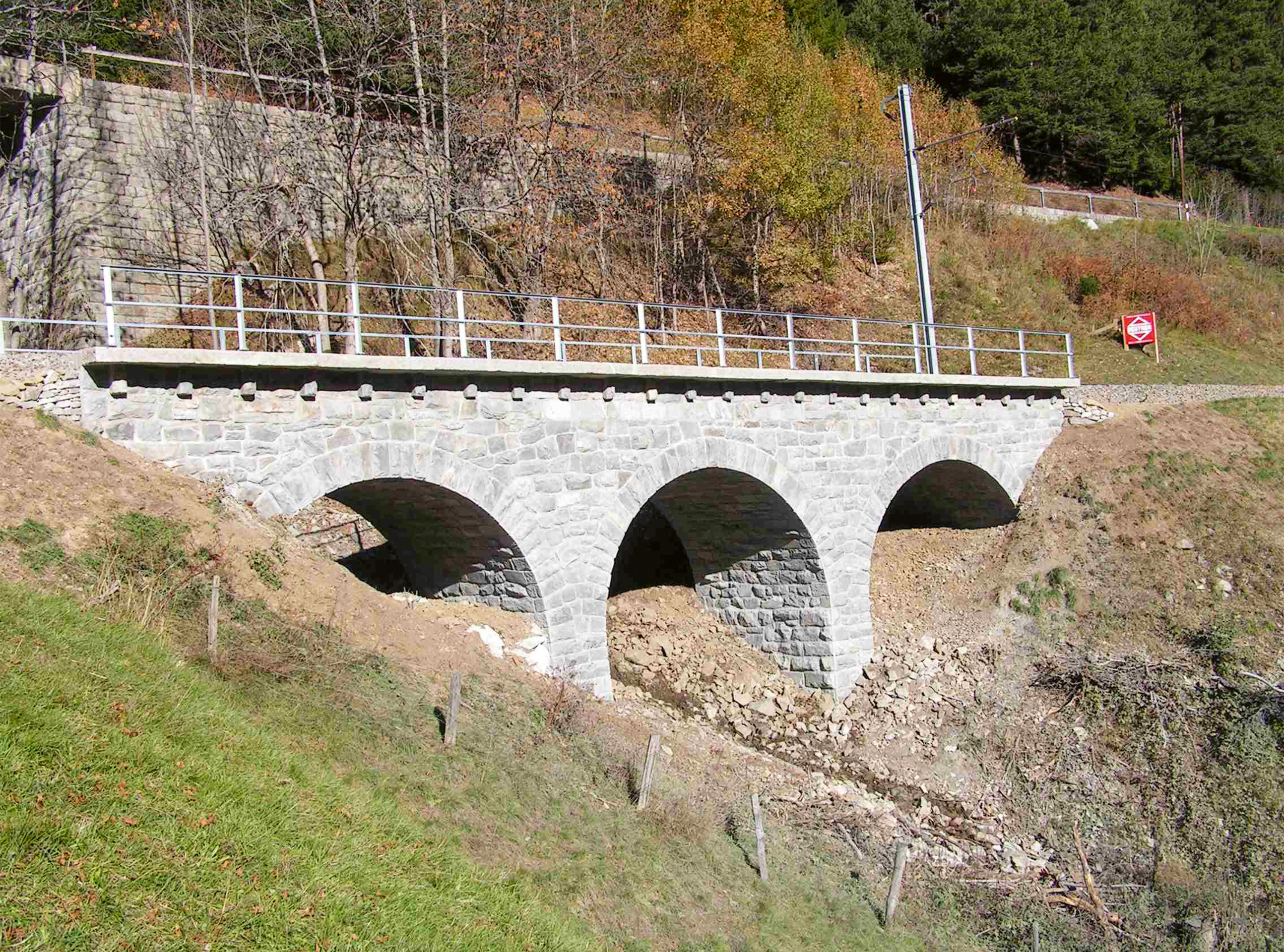 Viadotto Calaus dopo la riparazione
