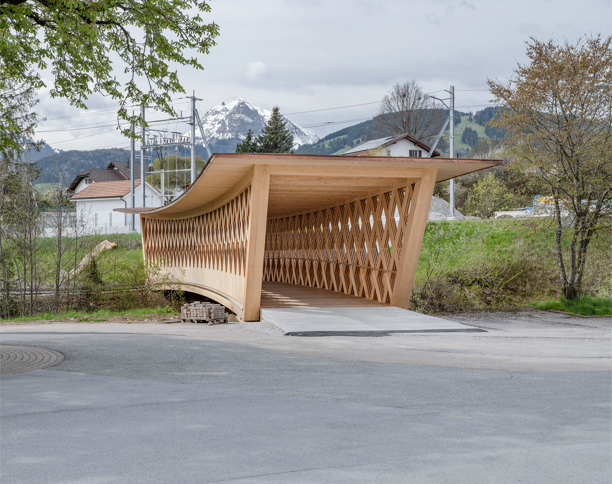 Passerelle des Buissons à Bulle (FR), RBCH architectes et gex &amp; dorthe ingénieurs