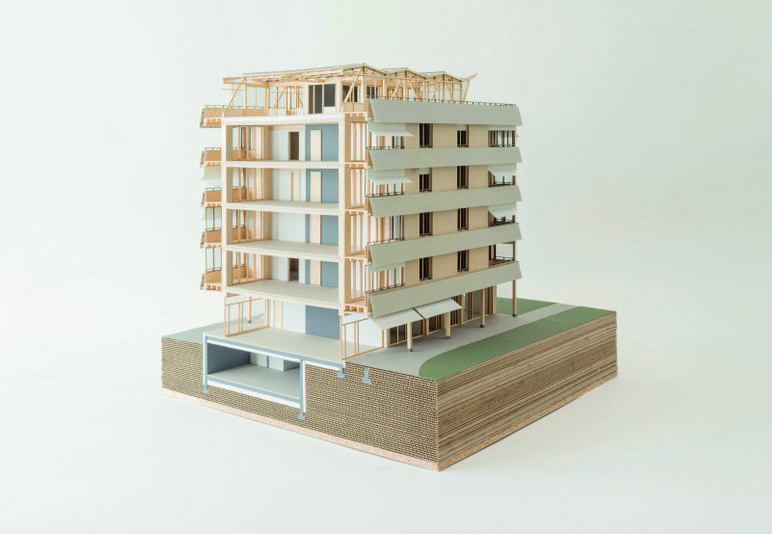 Maquette du projet de recherche Habitat symbiotique