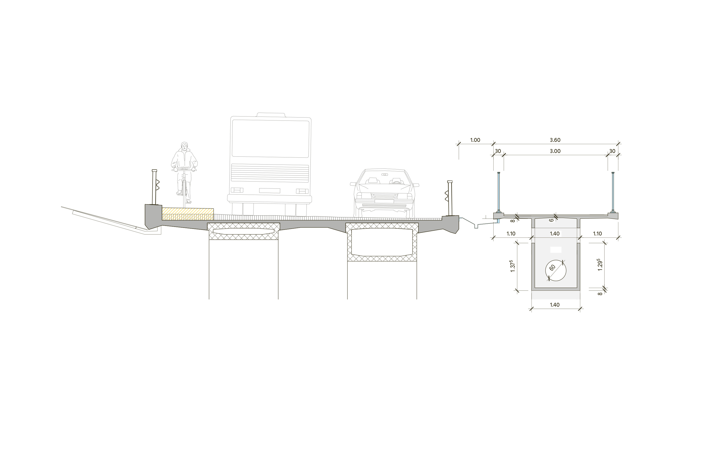 Neue Bruecke Altendorf UHFB Querschnitt