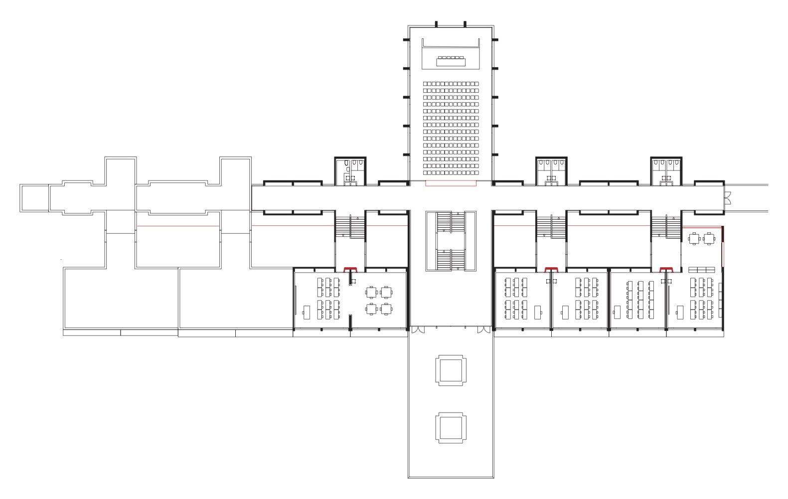 nosedo-school-massagno-first-floor-plan