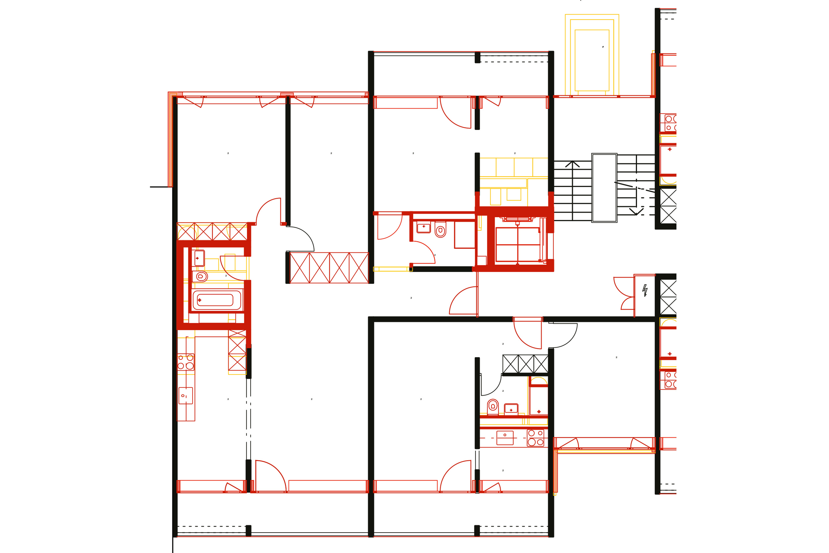 Grundriss Regelgeschoss MFH Giacomettistrasse Bern