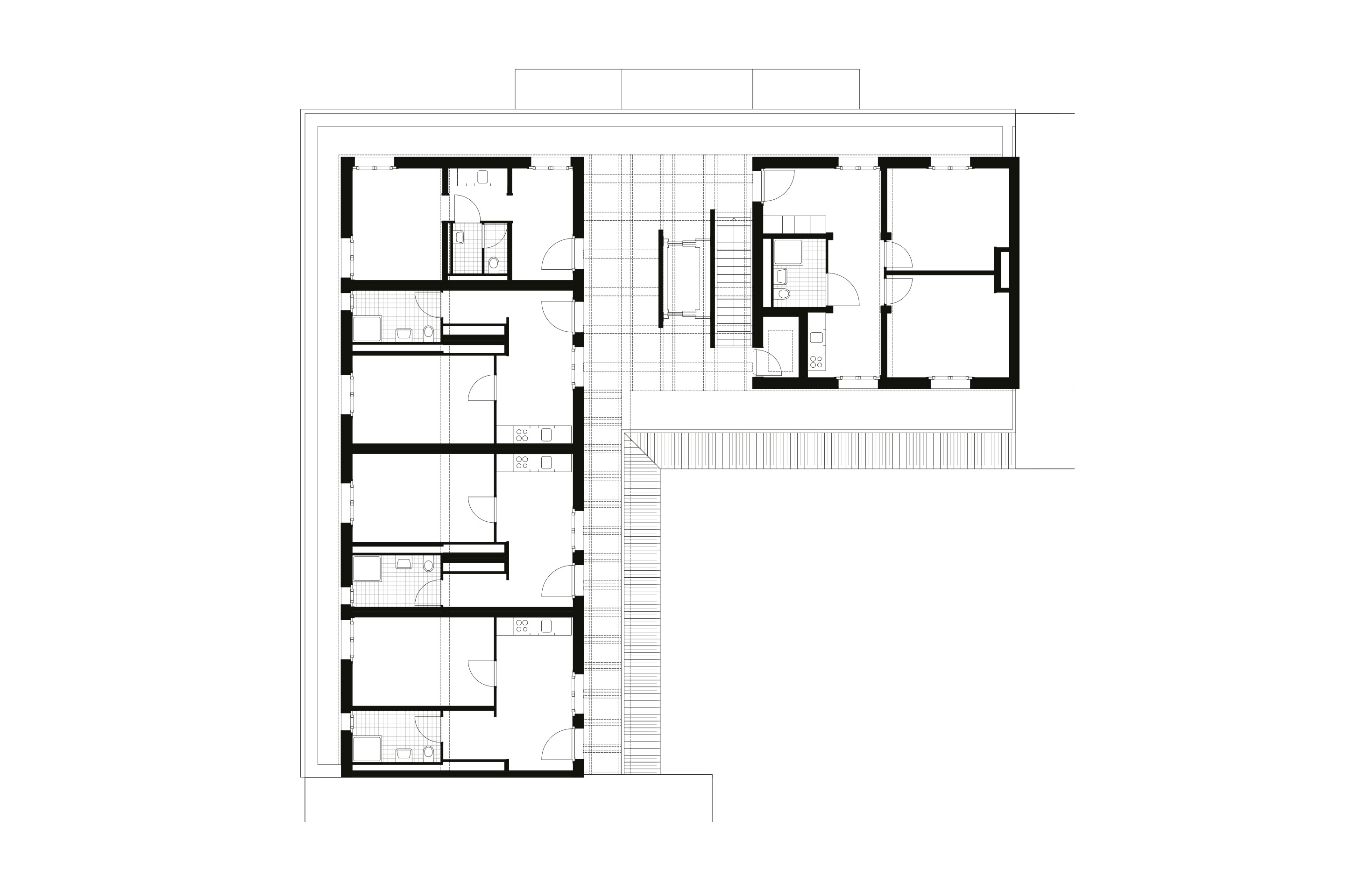 Loeliger Strub Architektur, LysP8: Grundriss Attika.