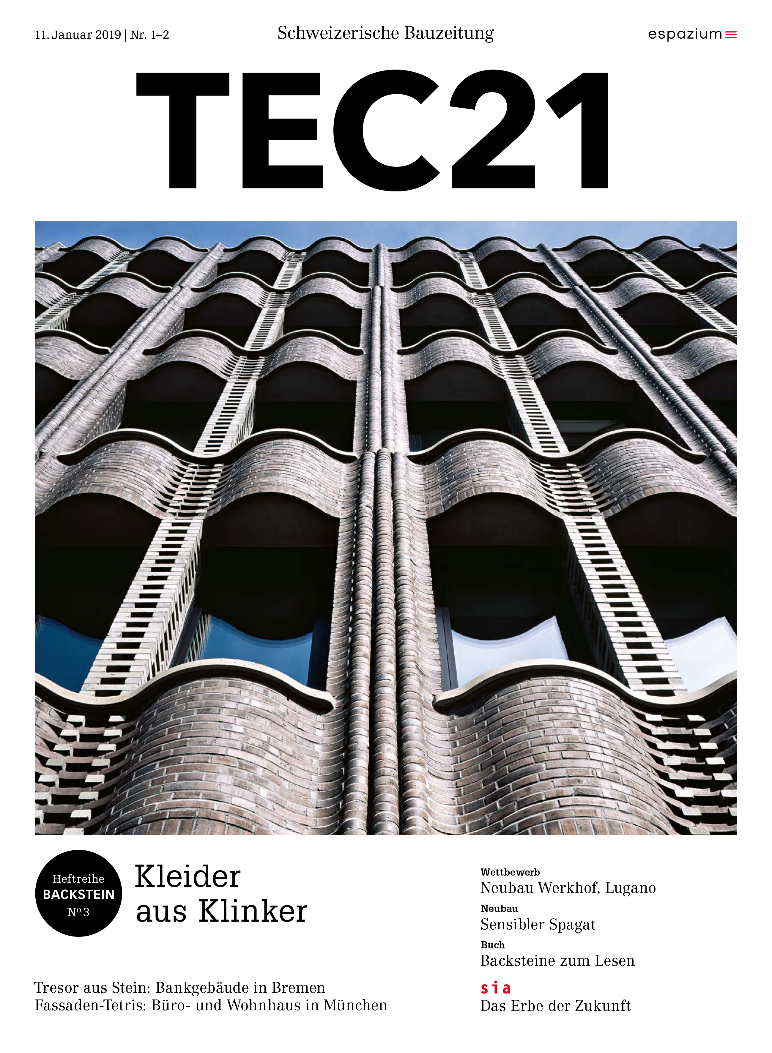 TEC21 Nr. 1–2 / 2019