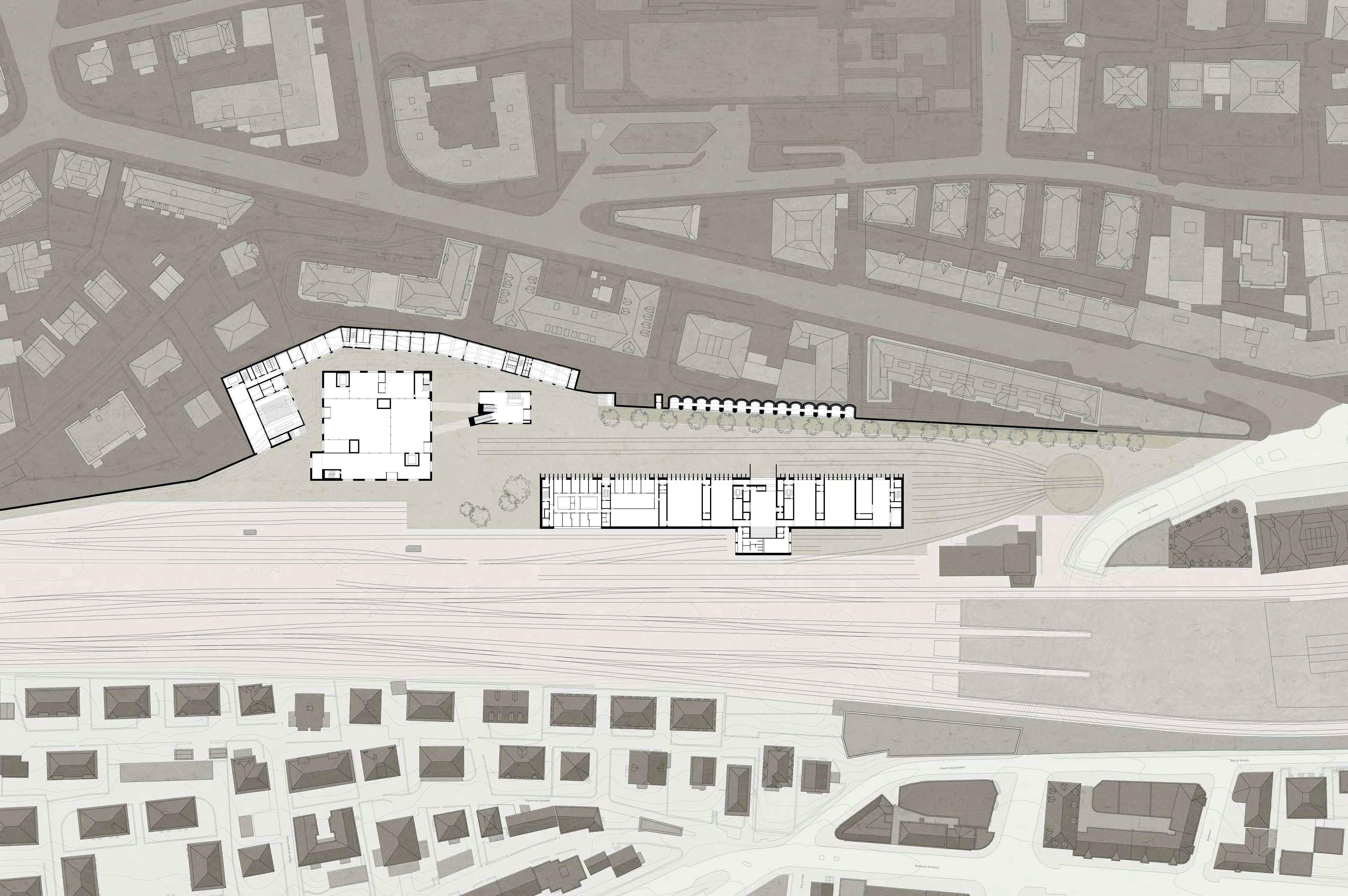 Projet "HANNIBAL": plan de situation, Caruso St John