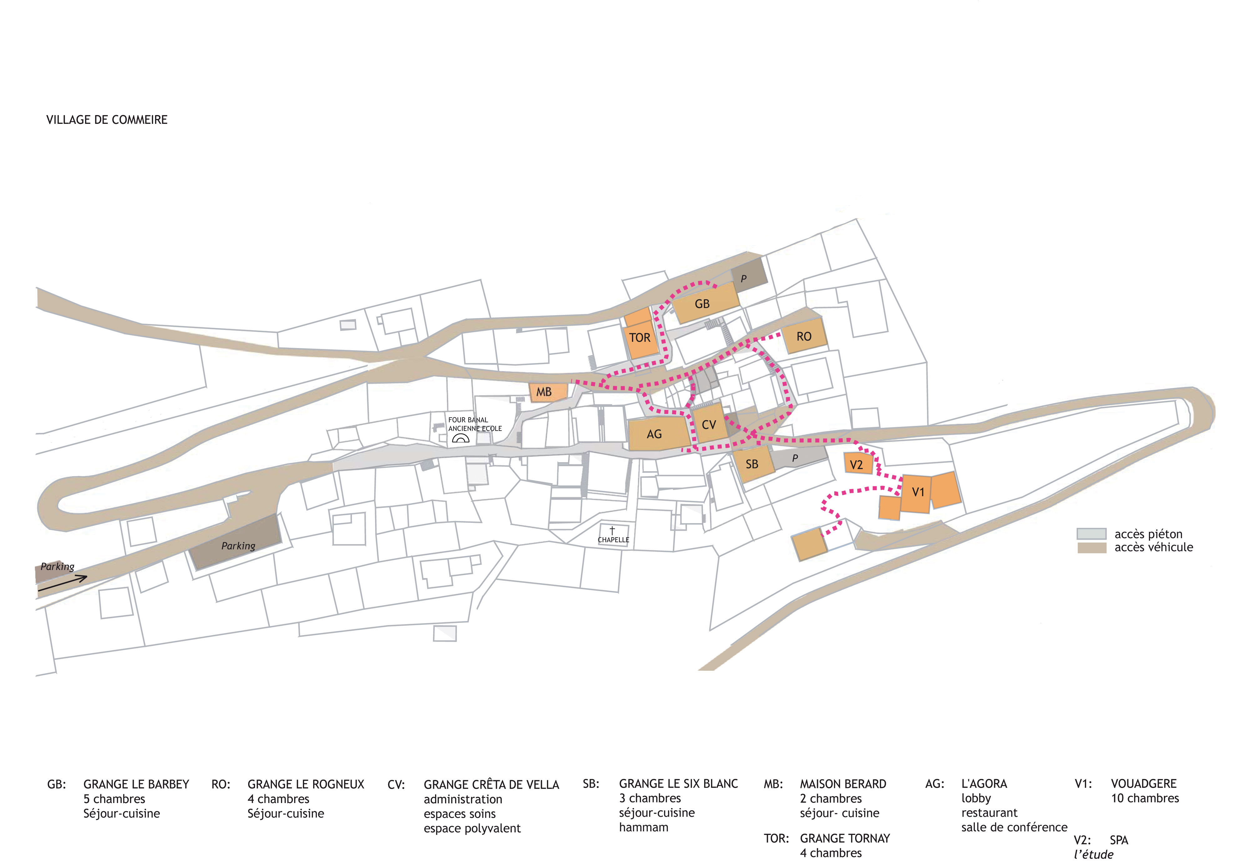 Plan du hameau