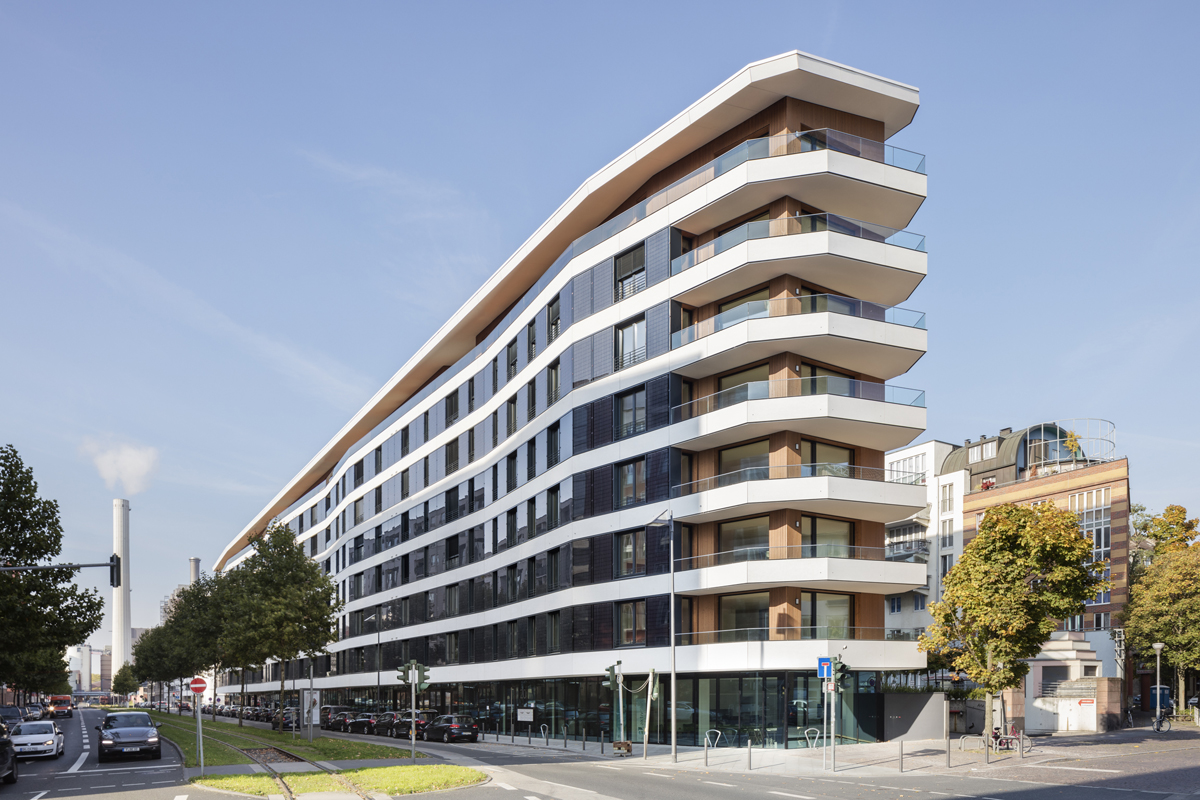 Das Aktiv-Stadthaus, Blick von der Speicherstrasse.