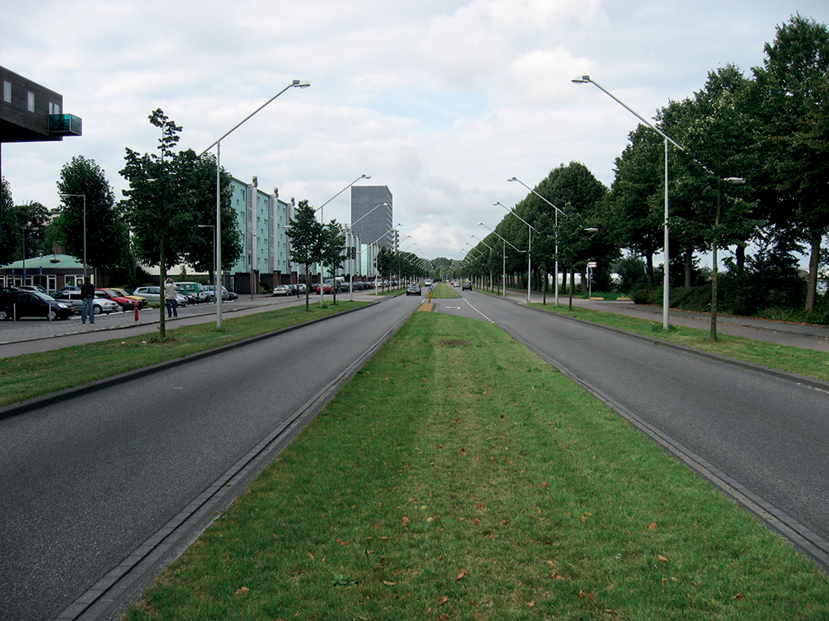 Strada di scorrimento all’uscita di Amsterdam.