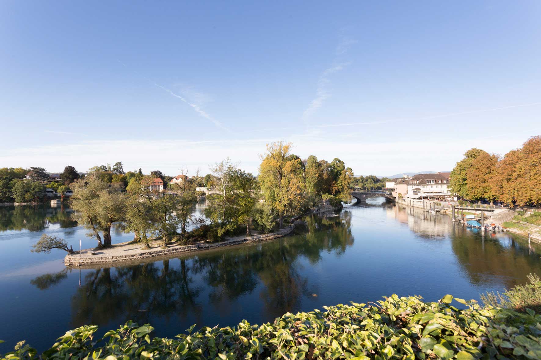 L'île "Inseli-Burgstell" (photo James Batten/ Patrimoine suisse)