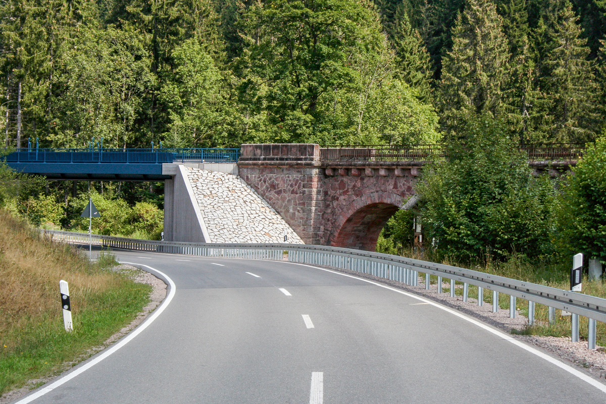 Die historische Gutachbrücke bei Lenzkirch im Südschwarzwald.