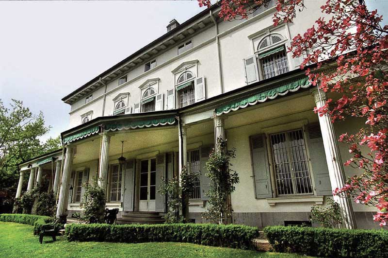 Museo Charlie Chaplin, veduta della residenza in Manoir de Ban