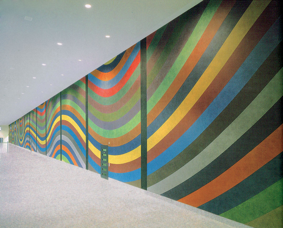 Sol LeWitt. Wall Drawing, Palazzo Suglio 1998, Manno-Lugano. Inchiostro pigmentato su muro.