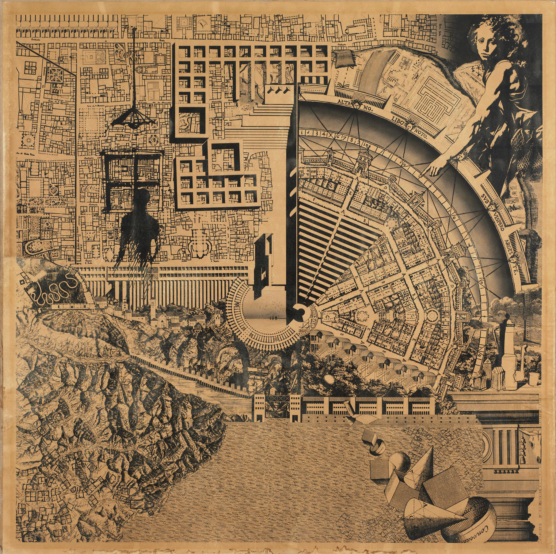 Aldo Rossi, Bruno Reichlin, Fabio Reinhart, Eraldo Consolascio, La città analoga, 1976, private collection