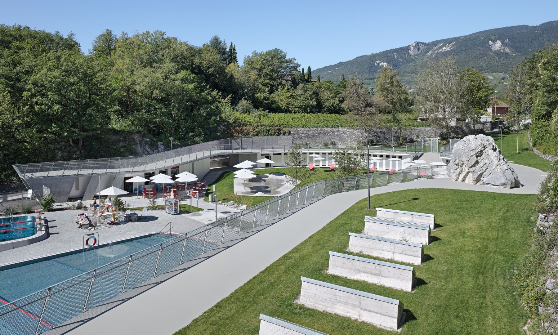 Bains de Géronde, Sierre, NAU Zurich architetti