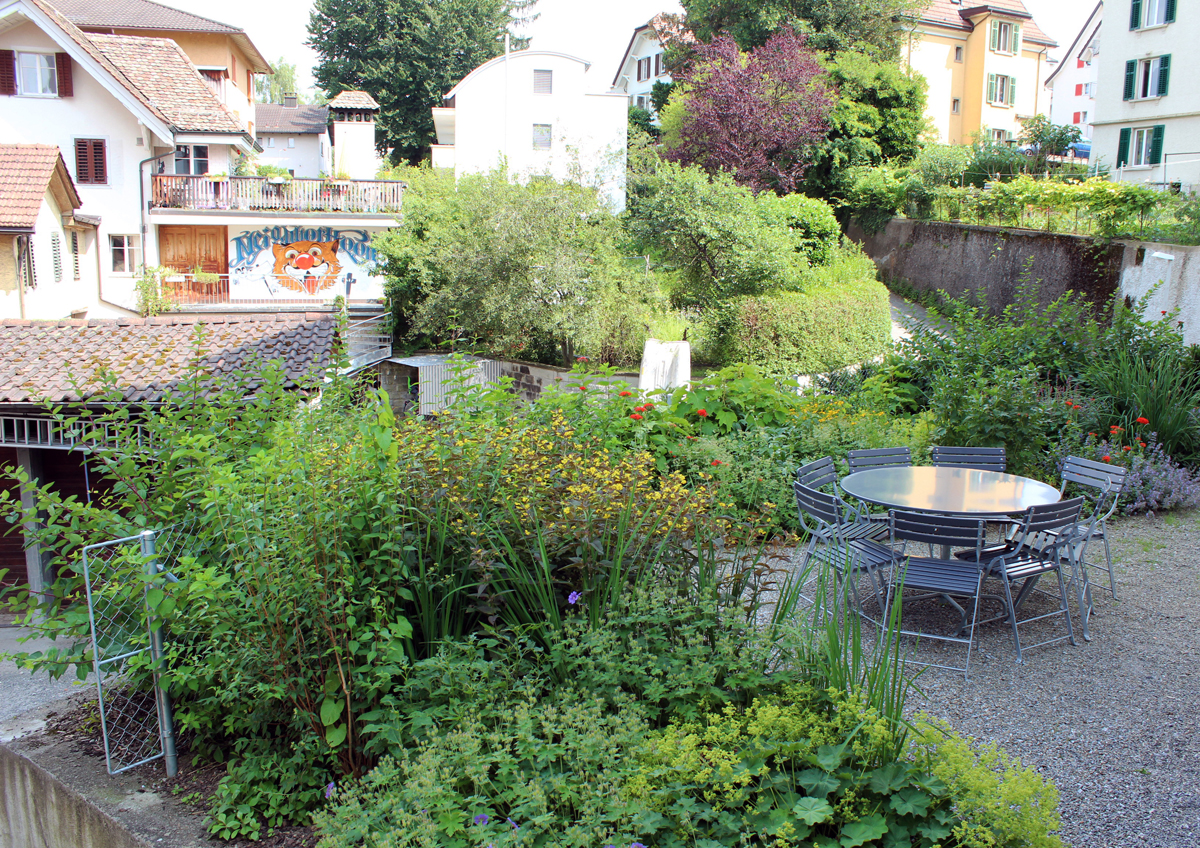Ein Kleinprojekt von Landschaftsarchitekten: der Garten eines Wohnhauses in Horgen.