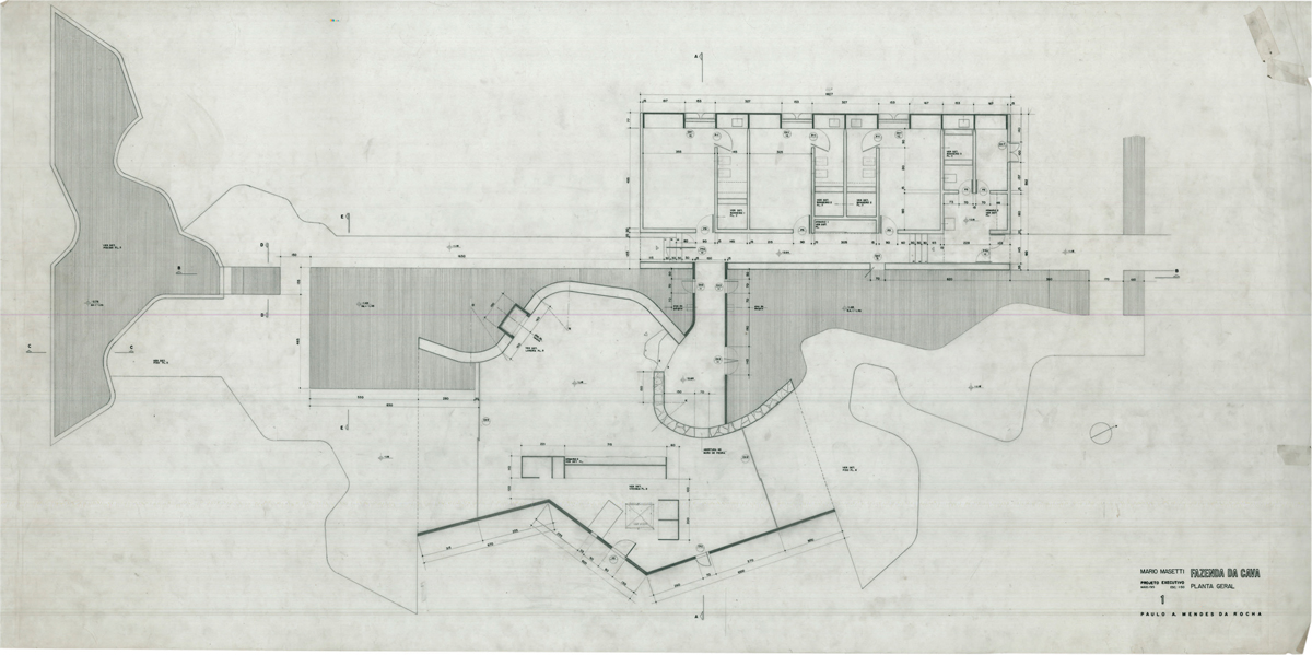 Plan Masetti: Grundrissplan zum Haus Mário Masetti.