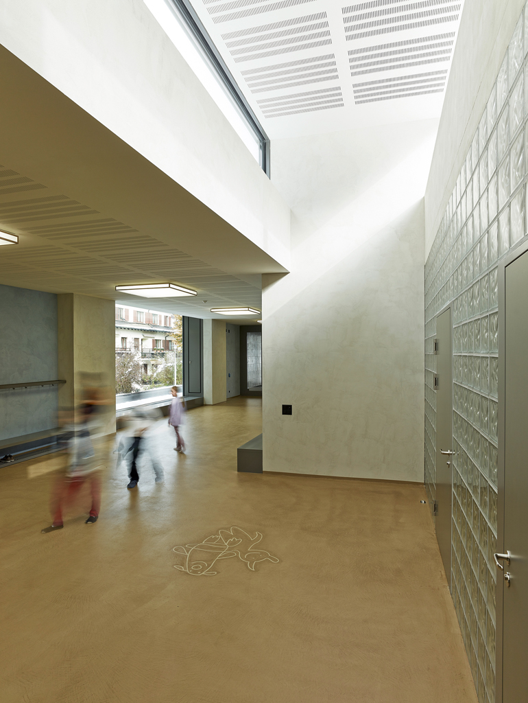Schulpavillon Allenmoos II von Boltshauser Architekten. Bauträgerschaft: Stadt Zürich, Amt für Hochbauten.