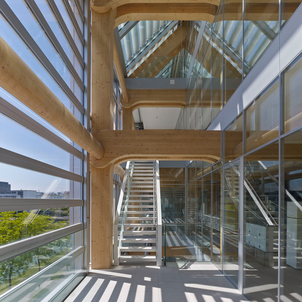 Tamedia Medienhaus von Shigeru Ban Architects. Bauträgerschaft: Tamedia.