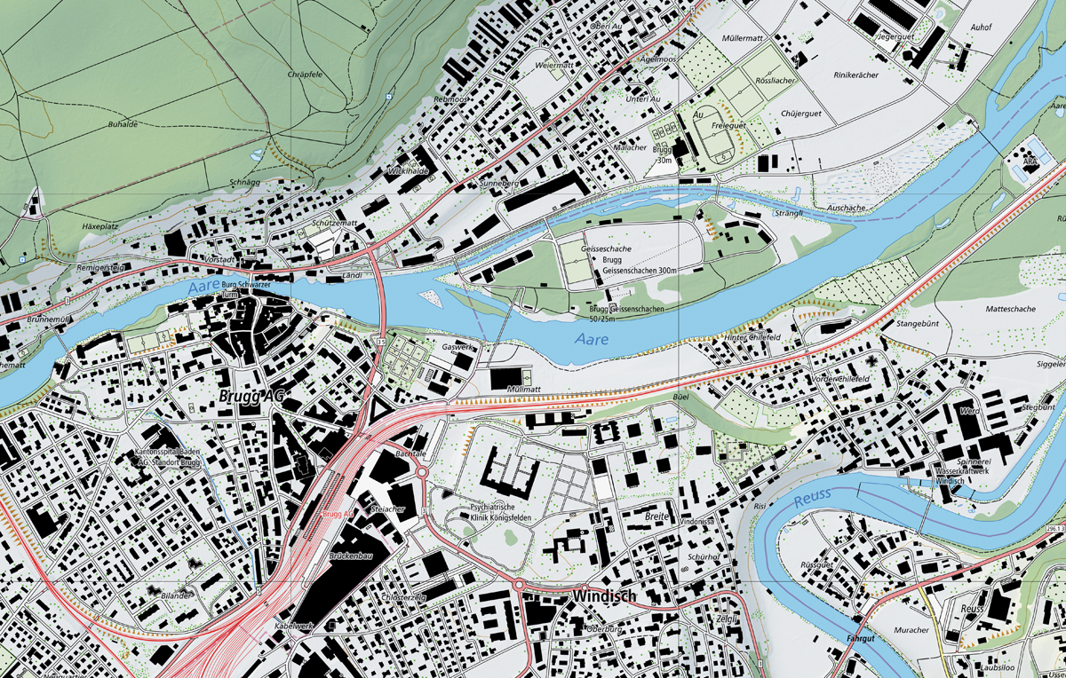 Die Schweizer Landeskarte, erstmals im Massstab 1 : 10 000, aber nur elektronisch: Swisstopo liefert Geodaten mit hoher Genauigkeit und Aktualität.