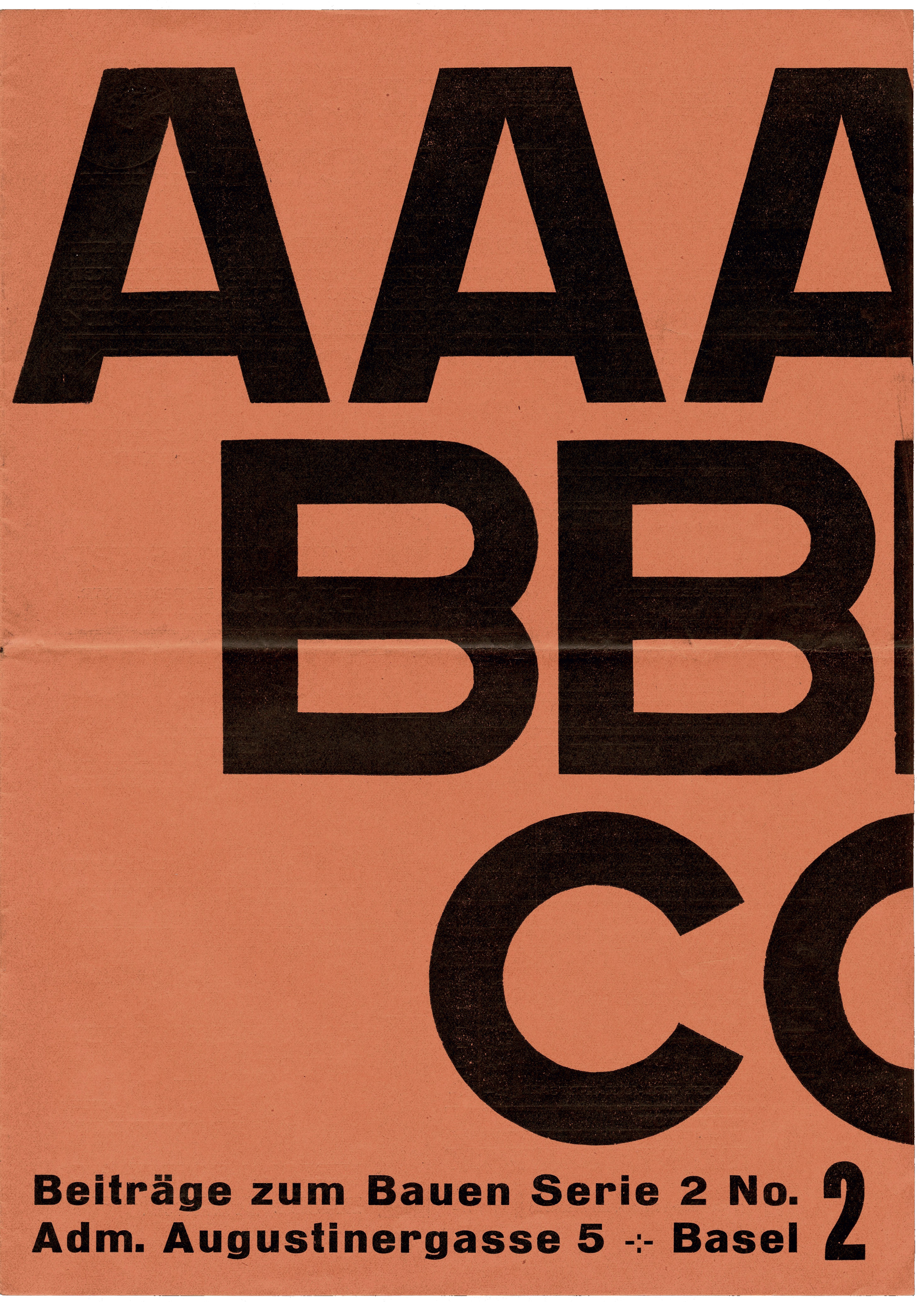 ABC Beiträge zum Bauen, 2e série, n° 2, s.d. [1926], numéro édité par Hannes Meyer