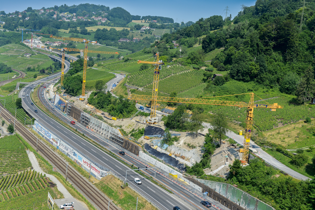 Das Pilotprojekt für die Verstärkung der Stützmauer an der A5 und A9 umfasste 38 Stützbauwerke und kostete 150 Millionen Franken.