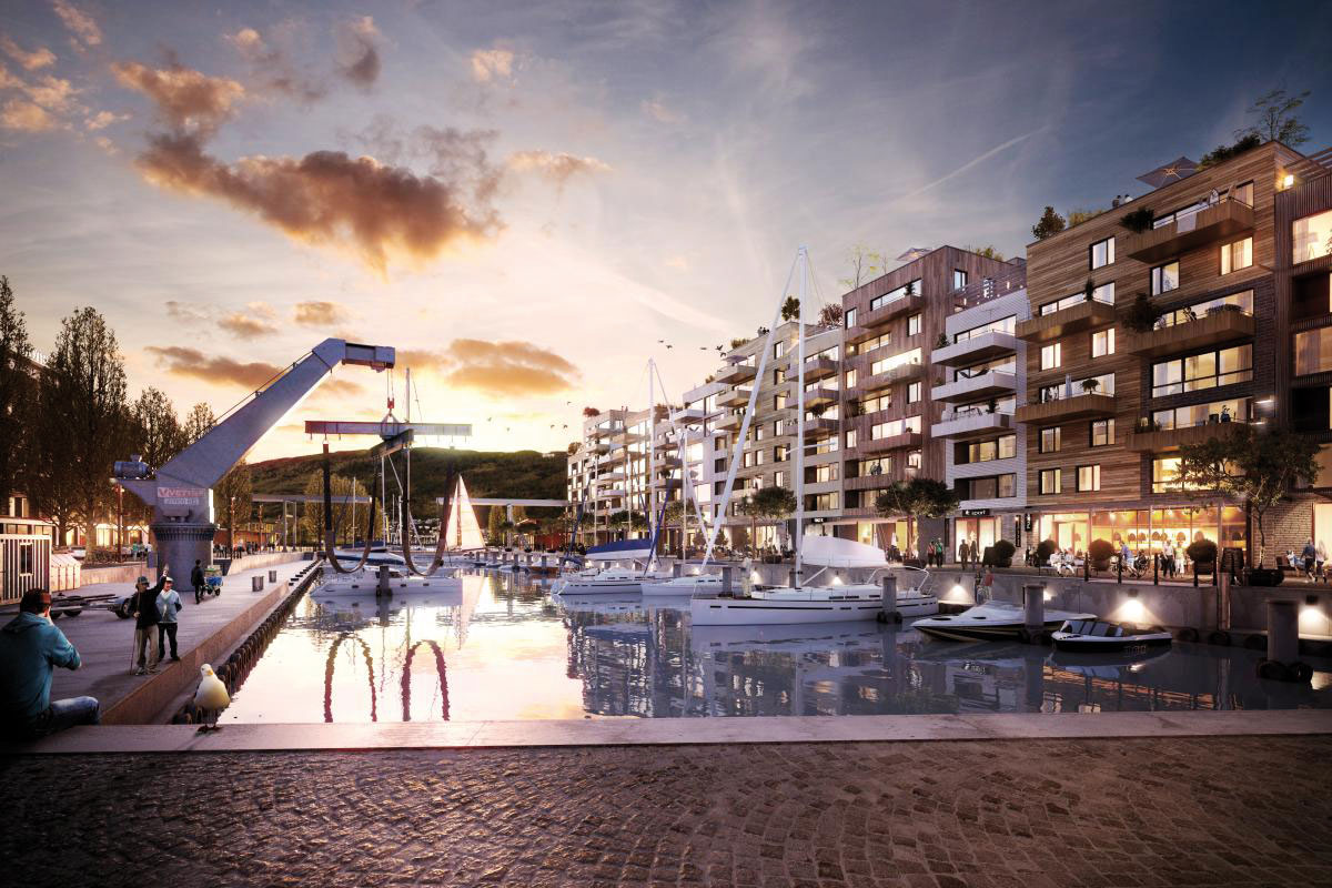 Projet lauréat du concours AGGLOlac : citélac de bauzeit architekten gmbh, Biel-Bienne, 2014.