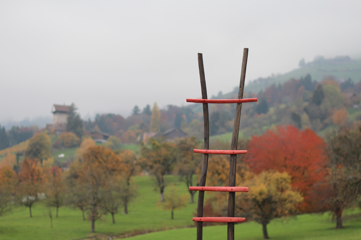 Land- und Wegmarken als bewusste Symbole für die Landschaftsentwicklung.