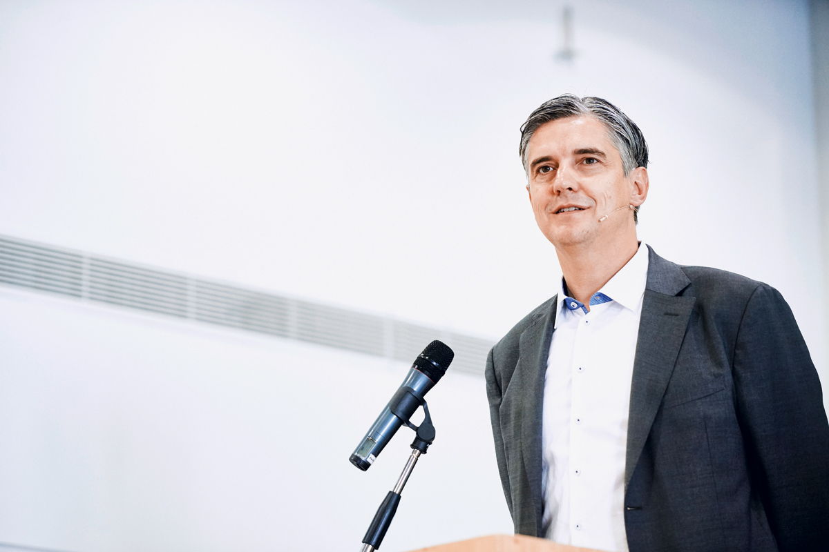 Stefan Cadosch an der SIA-Delegierten­versammlung 2016 in Zug.