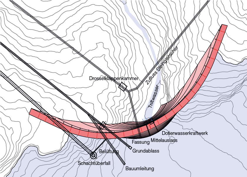 Gundriss Staumauer