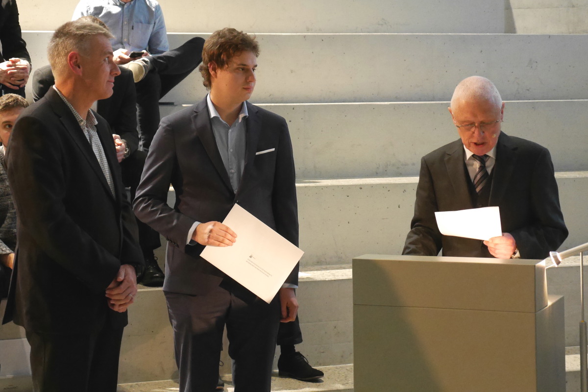 Prof. Patrik Thalparpan, Riccardo Cavegn, Prof. Dr. Anton Steurer.
