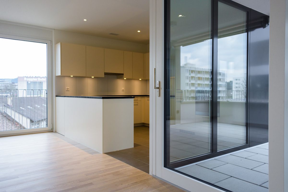 Zopfmatte Suhr, altersgerechter und hindernisfreier Wohnraum für viele Lebensphasen, ein Projekt der Genossenschaft LEBENsuhr (fsp Architekten).