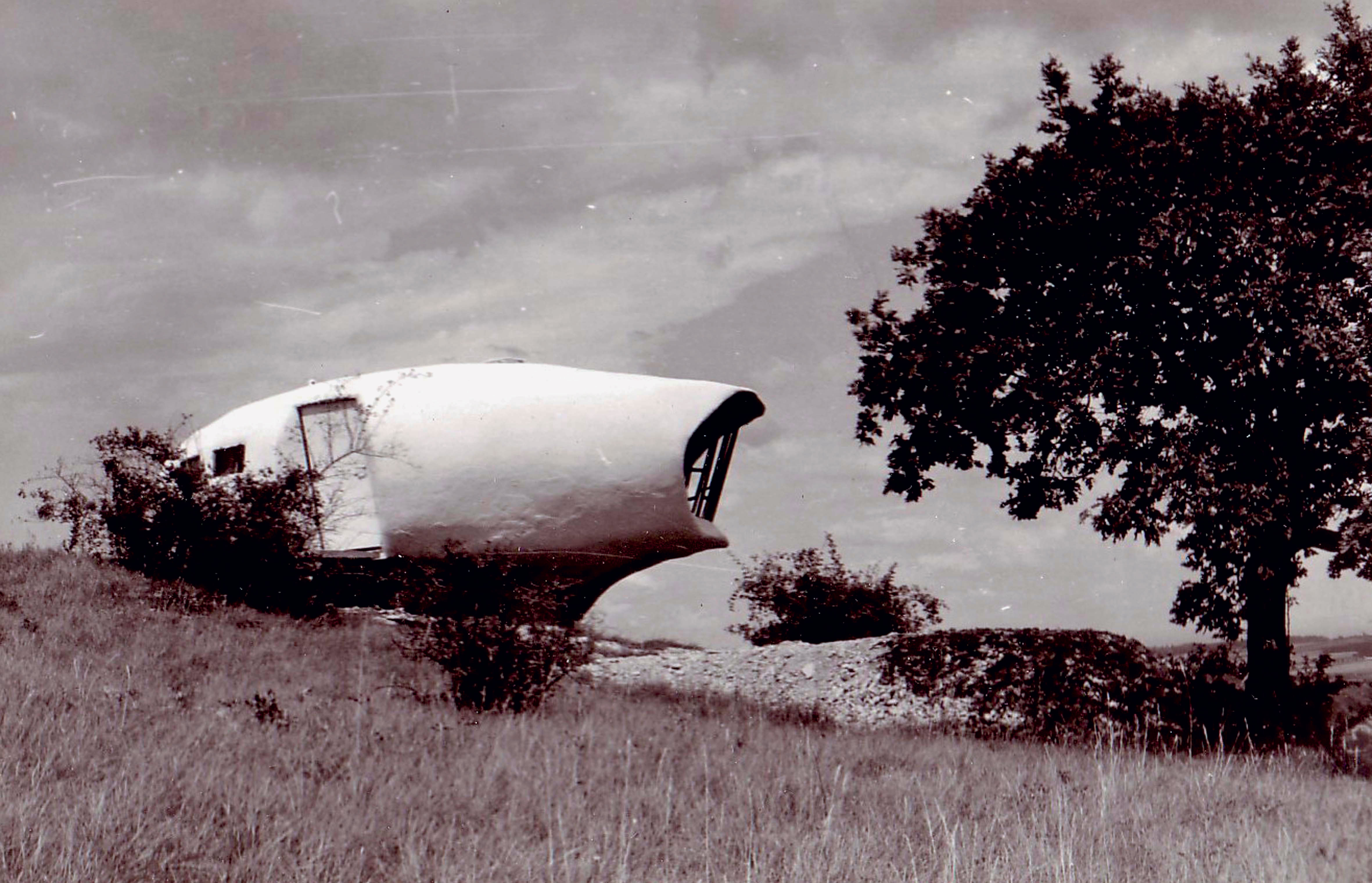 Pascal Häusermann, pavillon de week-end expérimental, Grilly, Ain, 1959