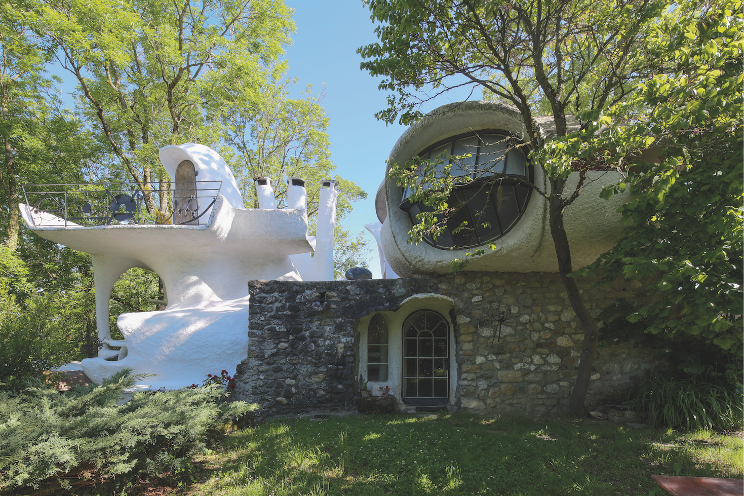 Pascal Häusermann et Claude Costy, maison des architectes à Minzier (Haute-Savoie), 1968