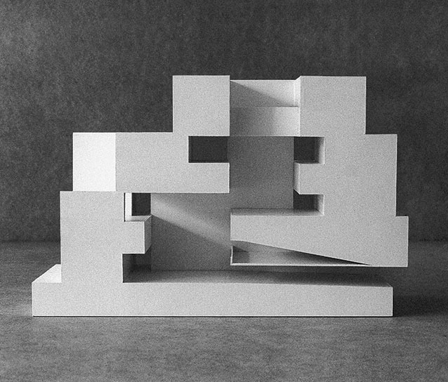 giuliani.hönger, Fachhochschule Sihlhof, Zurigo 2003, Sezione del modello