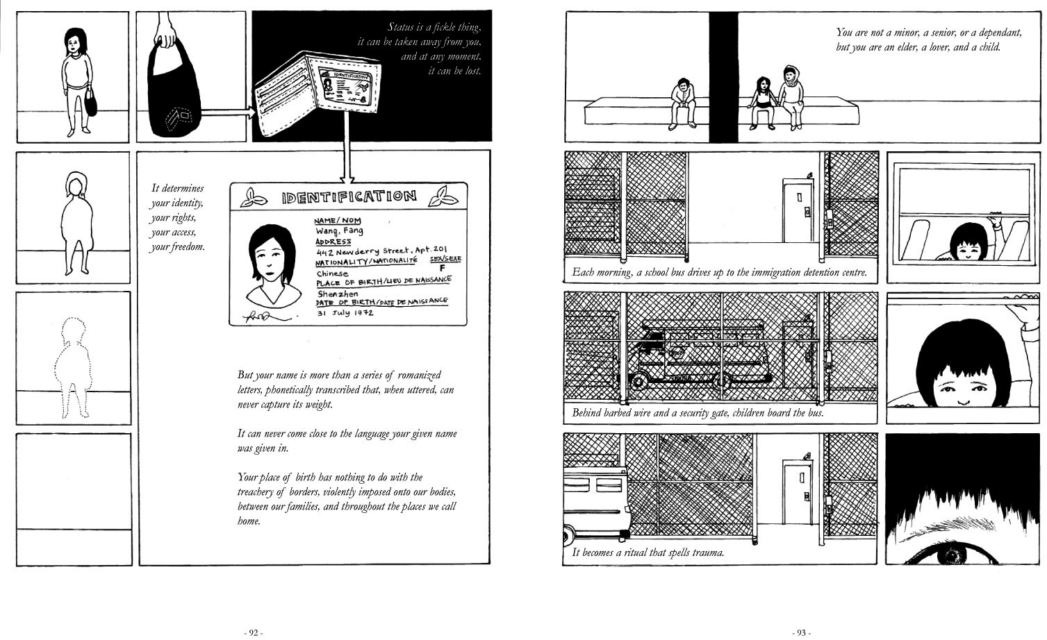Extrait de l’ouvrage de Tings Chak, Undocumented : The Architecture of Migrant Detention