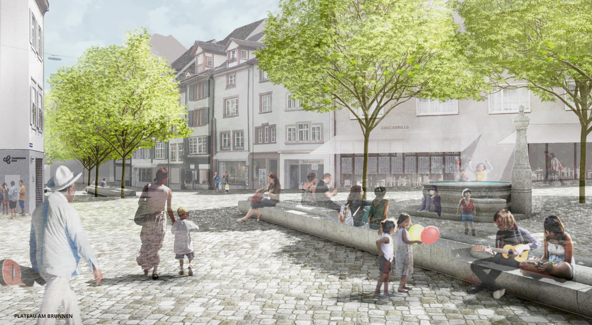 Die Neugestaltung von Franz Reschke Landschaftsarchitektur schafft ein neues Stadtambiente.
