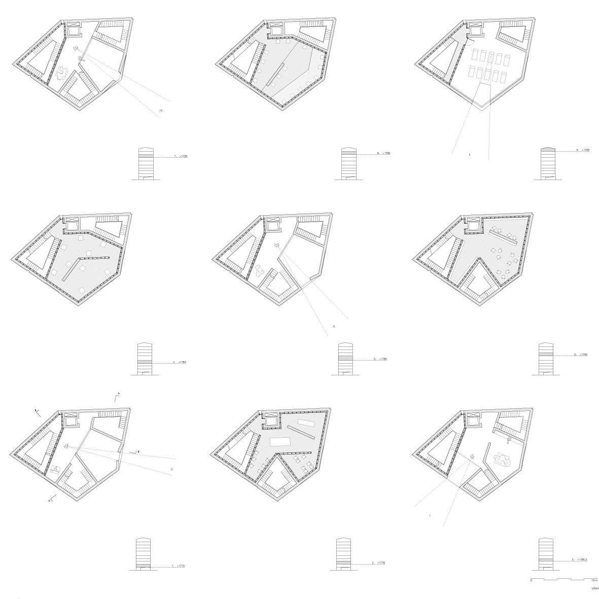 Plan des étages