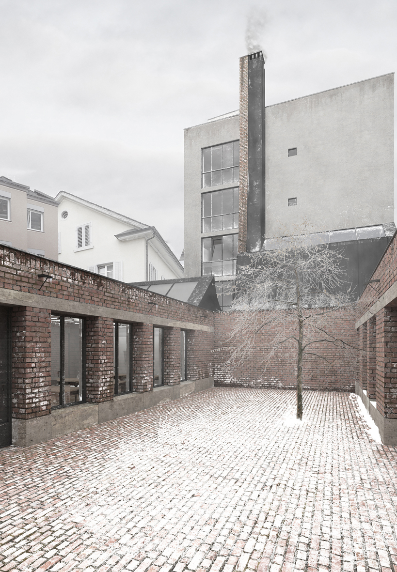 Prospettiva cortile interno
