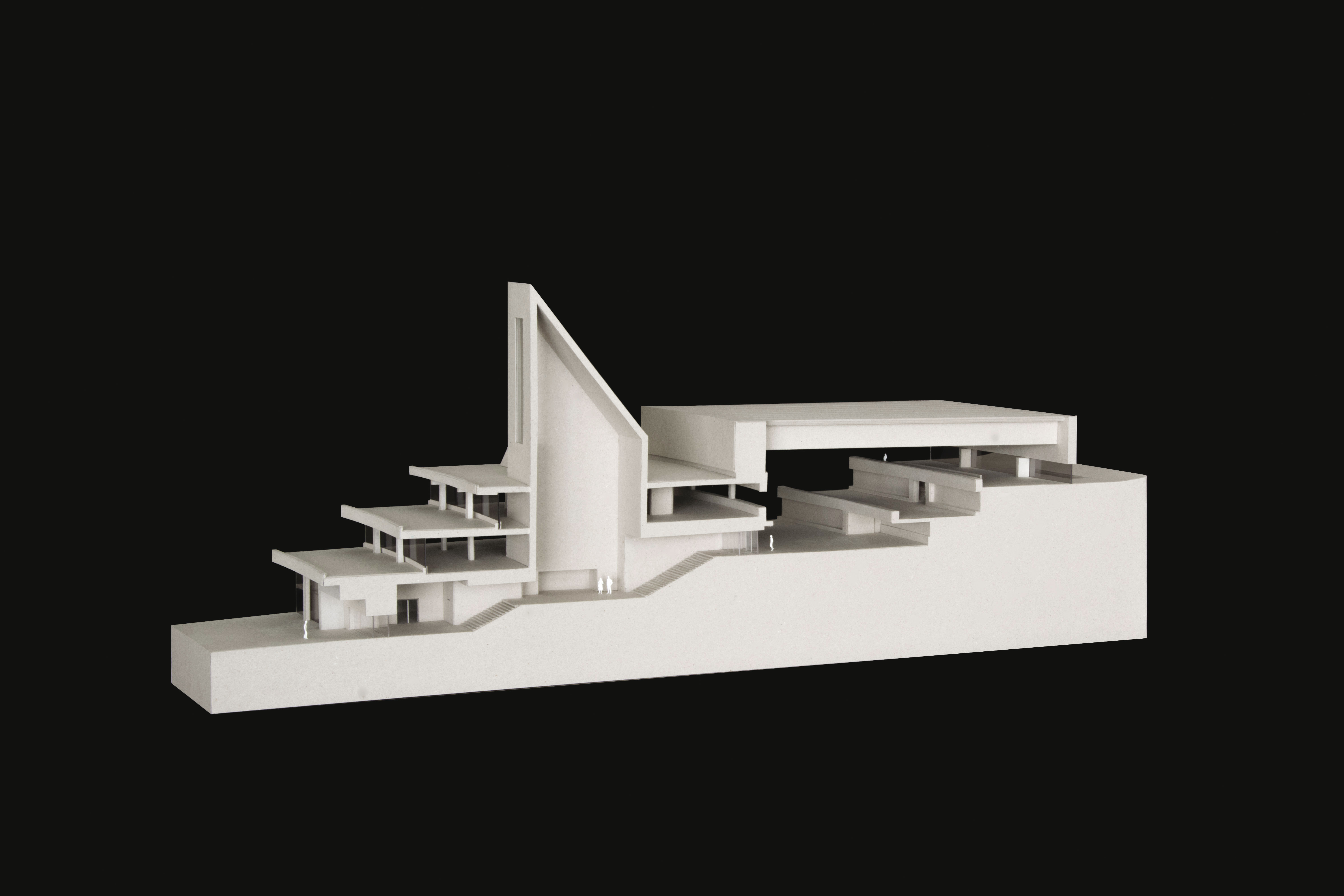 Maquette montrant le dispositif d’entrée