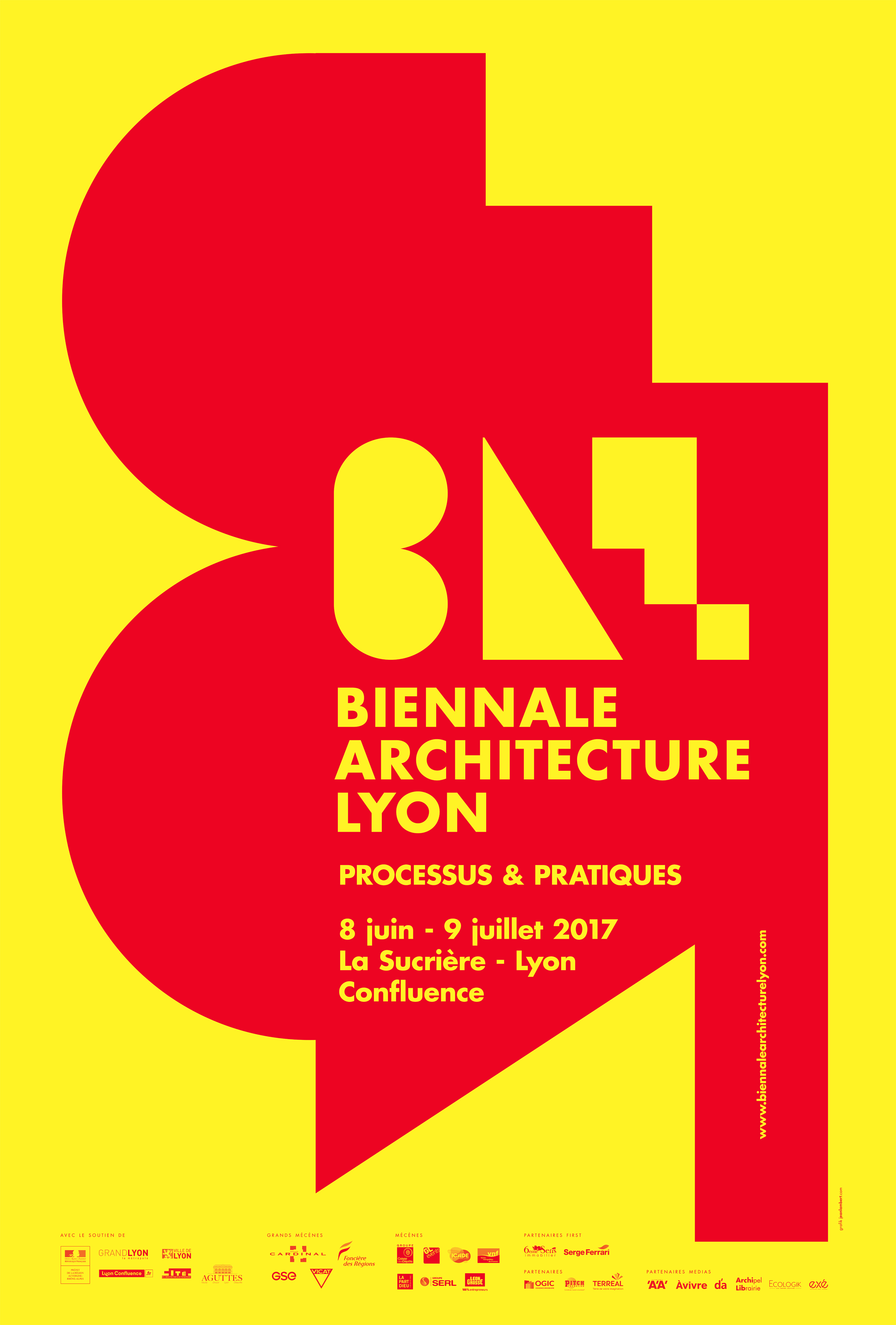 Affiche de la Biennale d'architecture de Lyon