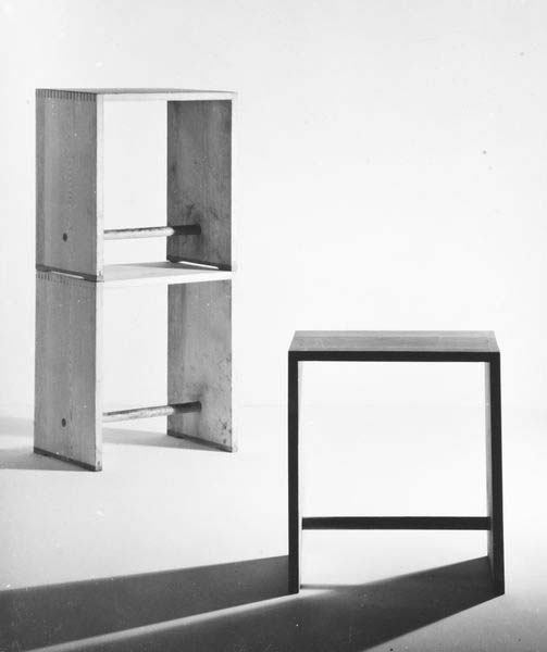 Max Bill, Ernst Moeckel, Paul Hildinger : tabouret d’Ulm.
