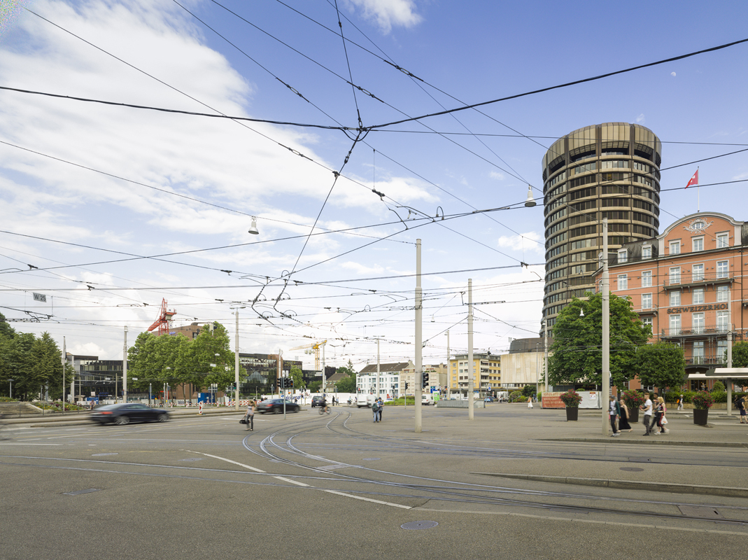 Der Zugang vom Bahnhof SBB zur Innenstadt führt zurzeit noch umständlich über den Aeschengraben (oben) und den Aeschenplatz in die Aeschenvorstadt.