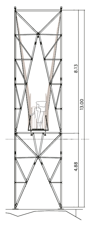 Querschnitt Pylon.